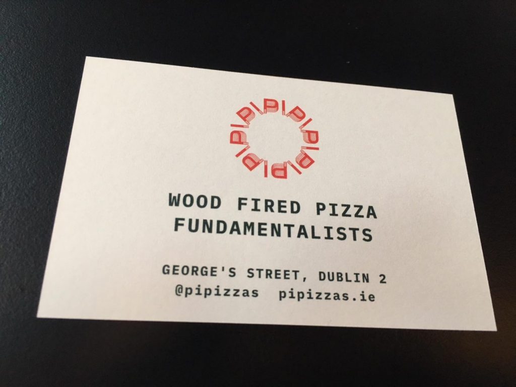Pi Pizza Dublin Business Card